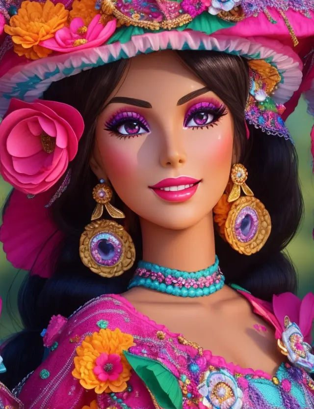 Belleza Folclórica: La Muñeca Mexicana Encantada